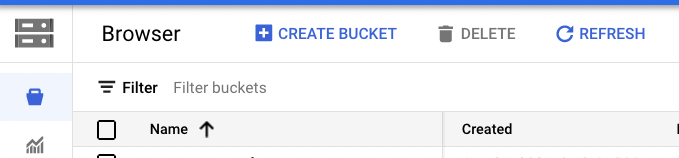 Create New Bucket